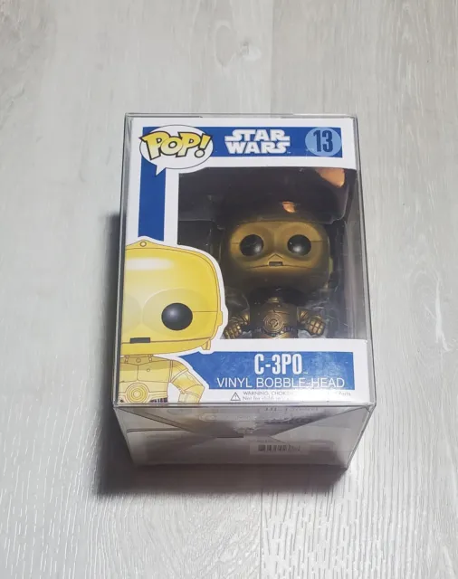 Funko POP! Star Wars C-3P0 13 Large Font Blue Box *VAULTED*