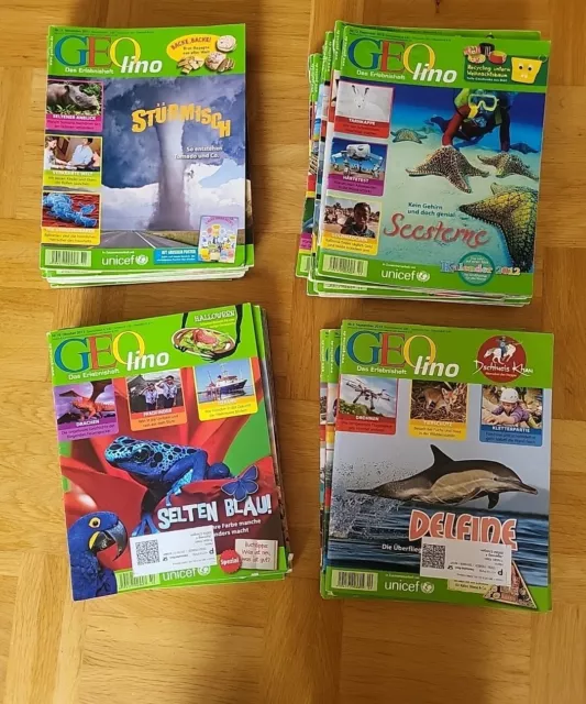 GEO LINO 35 Zeitschriften  Hefte Samlung  2011-2014 AUSGABEN Konvolut.