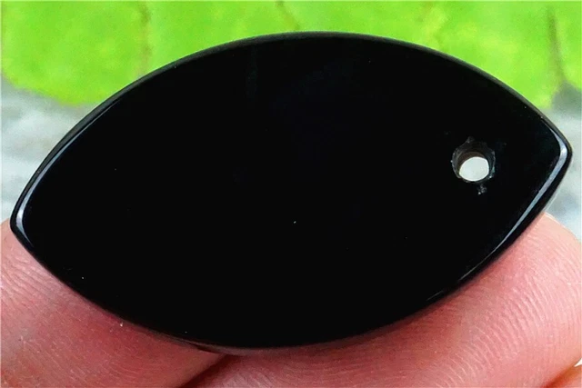 V11095 33x19x5mm Black/white Druzy Geode Agate Marquise Pendant Bead