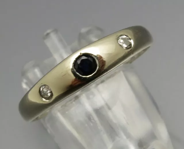 Reif-Design - Zierlicher Safir-Diamant Ring - 585 Weissgold