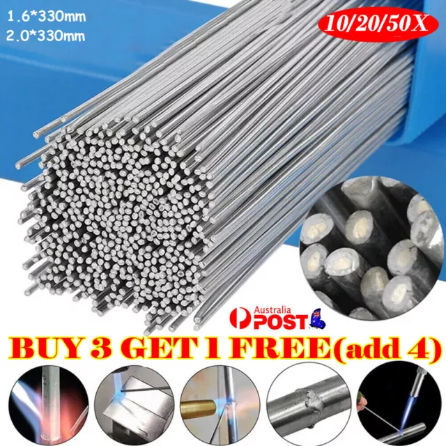 Aluminium Welding Rods Low Temp Flux-Cored Repair Alloy Fix Easy Brazing Wire AU