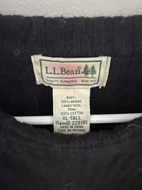 LL BEAN MENS wool sweater xl $24.95 - PicClick