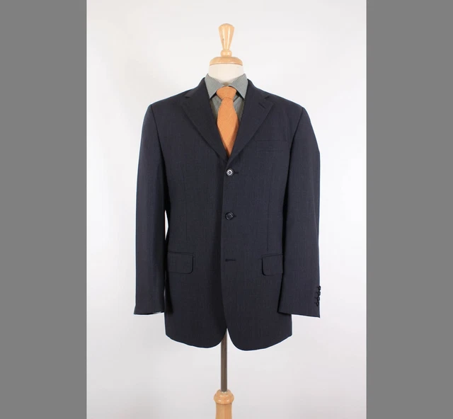 Missoni 42R Gray Solid Wool Three Button Mens Sport Coat Blazer Jacket
