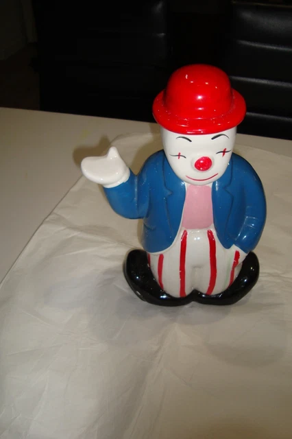 Plat Ancien Clown N°993 - Moule Céramique Coulée à Glissière Vintage