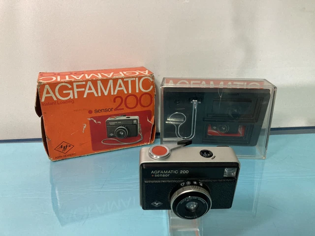 Appareil photo vintage Agfamatic 200 Sensor + étui d'origine - Collection
