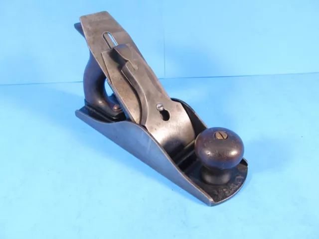 AS-IS repaired Stanley Bailey No 4-1/2C corrugated wood plane w/ 3 patent dates