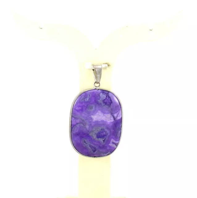 Gemstone Pendant Natural Charoite Gemstone Handmade Antique Fashion Jewelry