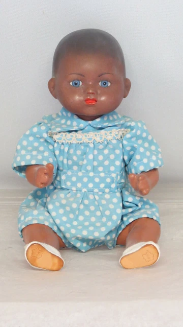 Bamboula Noir Ref: F 26 cm Poupée Ancienne Reproduction Antique Doll