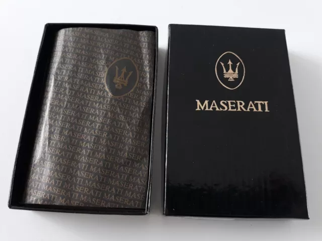 Genuine Maserati Leather Key Case Keychain Sleutelhanger Key ring 2