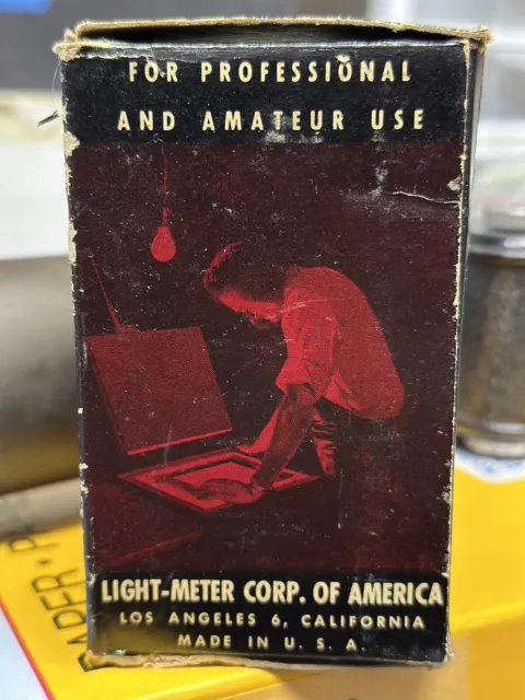 Vintage Burke & James Ruby-Lite, Darkroom Lamp, Light-Meter Corp. of America LMC