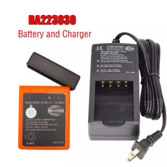 3.6V 2100MAh BA223030 Battery / Battery Charger For HBC Crane Remote Control US
