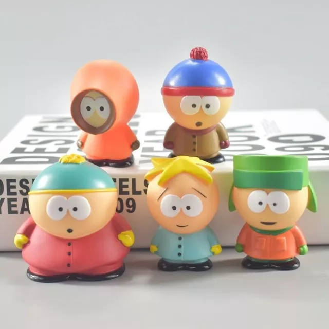 5pcs/Set South Park Characters Kenny Stan Eric Action Figures Doll Kid Toys Gift