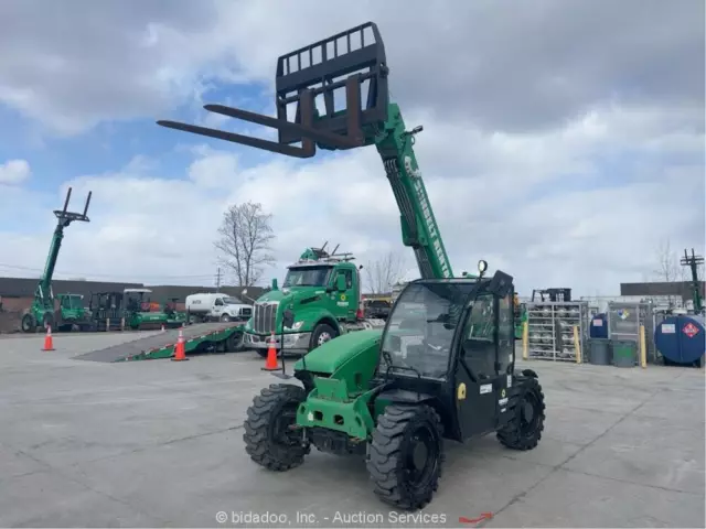 2016 Genie GTH-5519 5,500 lbs Telescopic Reach Forklift Cab Telehandler bidadoo