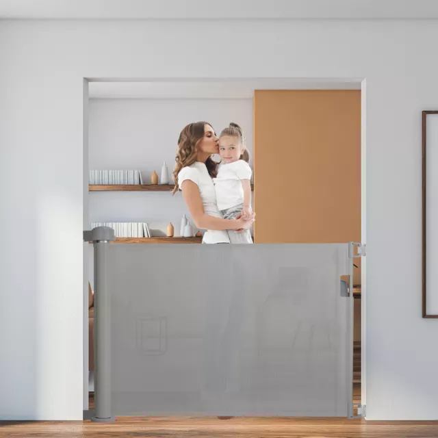 Treppenschutzgitter Absperrgitter Ausziehbare Türschutzgitter Ausziehbar 0-150cm