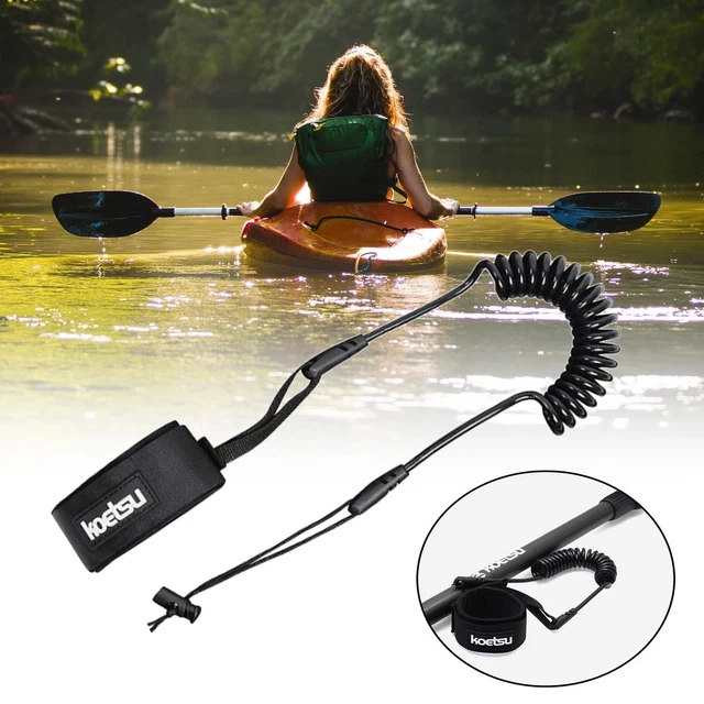 Laisse De Pagaie Pour Kayak – Sangle élastique En Nylon, Légère, Réglable – Anti-perte Pour Pagaie, Canne à Pêche, Surf Et Rafting