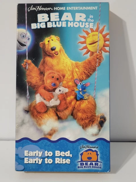 BEAR IN THE Big Blue House VHS Tape Early To Bed Early To Rise VCR Jim ...