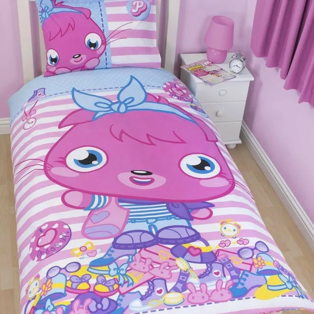 BNIB Moshi Monster Poppet Duvet Set Pink Kids Single