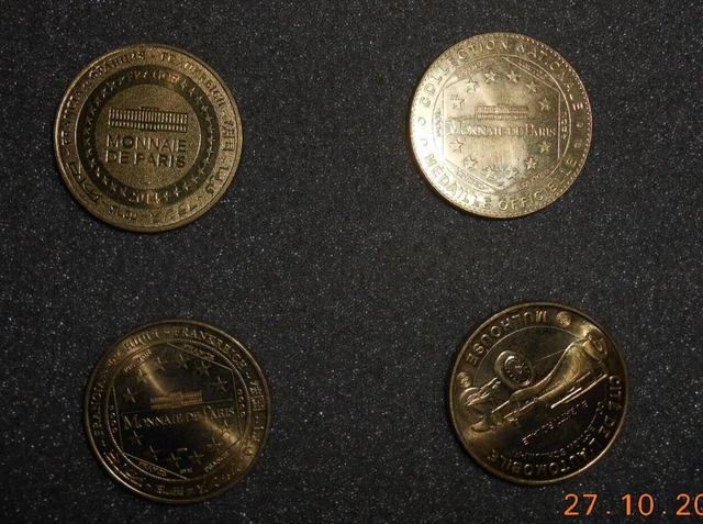 10 pieces jetons touristique   monnaie de paris dans leur pochette à voir 3