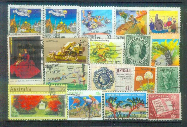 Lot Briefmarken aus Australien, gestempelt