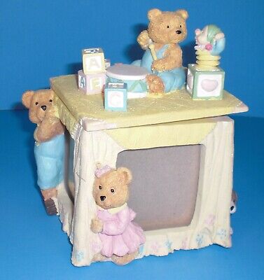 Baby Gund Nursery Bear Tales Its a Girl or Its a Boy Ceramic Photo Frames 