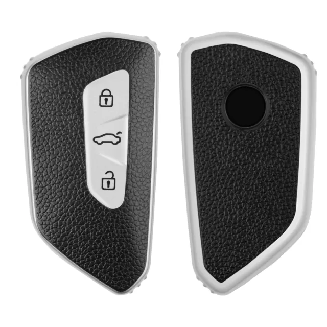 Funda mando coche para VW Golf 8 con botones barnizados