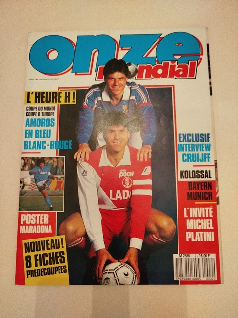 ONZE MONDIAL REVUE football n° 11 scifo mondial 90 petit no poster no fiches EUR 2,50 - FR