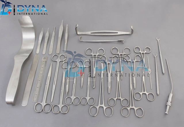 Ensemble d'instruments chirurgicaux pour augmentation mammaire 54 pièces