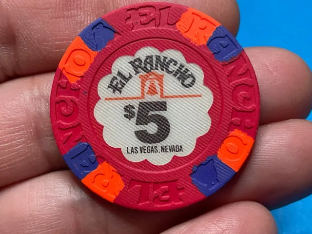 $5 El Rancho Las Vegas Nevada  Casino  Chip   X-412