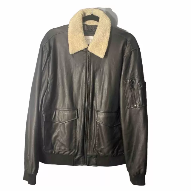 Calvin Klein Leather Jacket Men