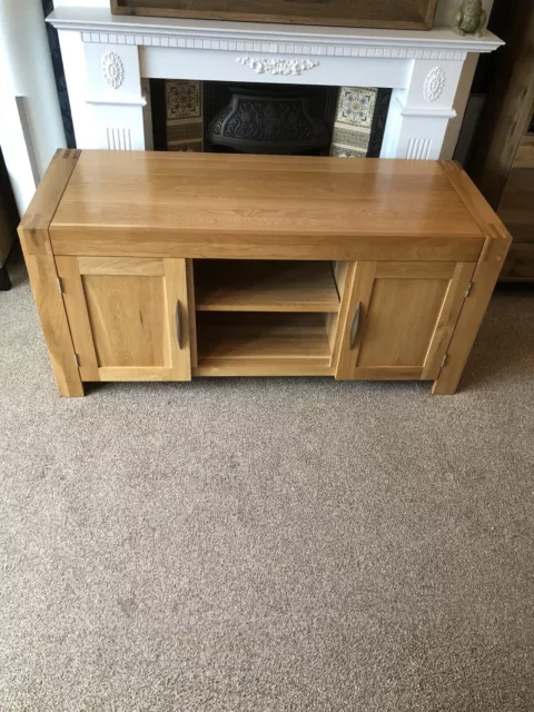 ALTO SOLID OAK Sideboard Oak Furniture land Cabinet 3 Drawers 2