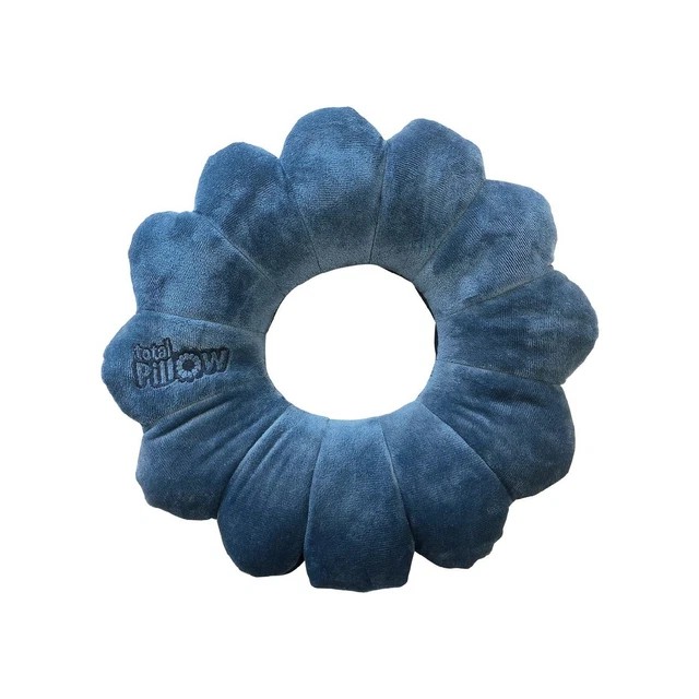 Total Pillow-Travel-Neck/Head/Lumbar Support-Twist/Contour Any Position-Fleec...