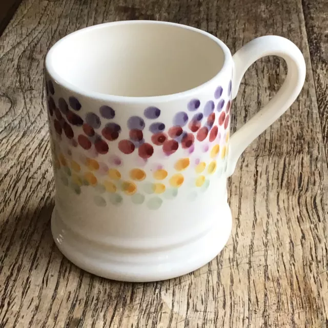 Emma Bridgewater Half Pint Mug Rainbow Dots NEW