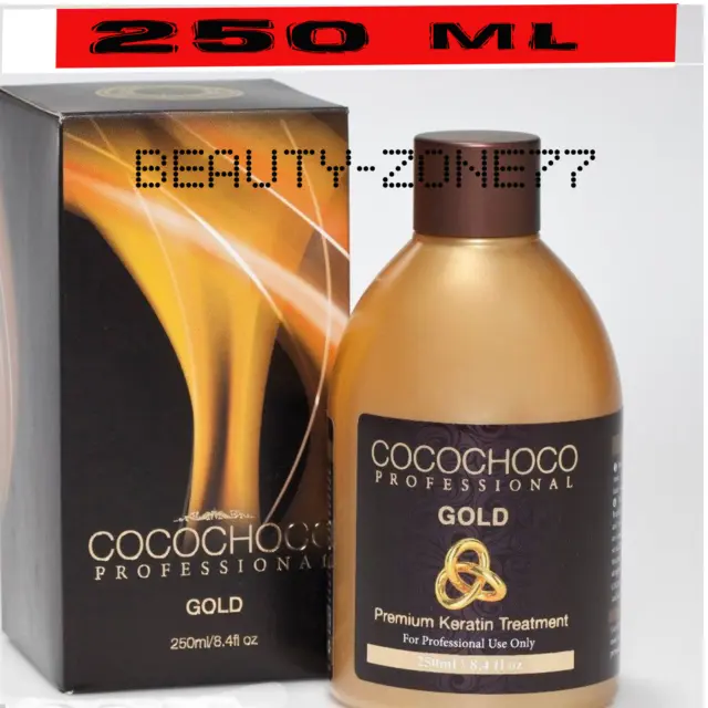 COCOCHOCO Gold Kératine Brésilienne Traitement Lissage des Cheveux 8,4 oz/250 ml 2