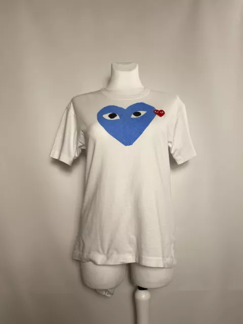 Play Comme Des Garcons Graphic Designer White Women's T-Shirt Size M