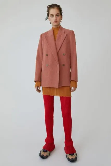 Acne Studios Pink Cotton Blazer Size 36