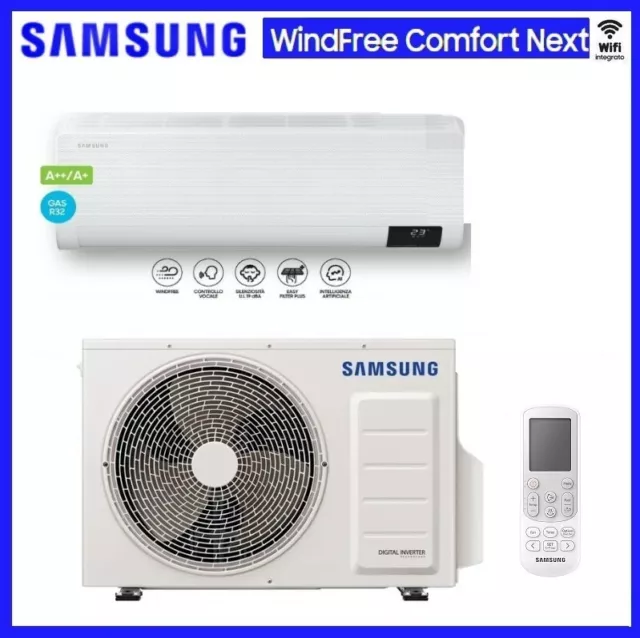 Samsung Windfree C-Next Climatiseur 12000 Btu R32 Wifi Classe A La +