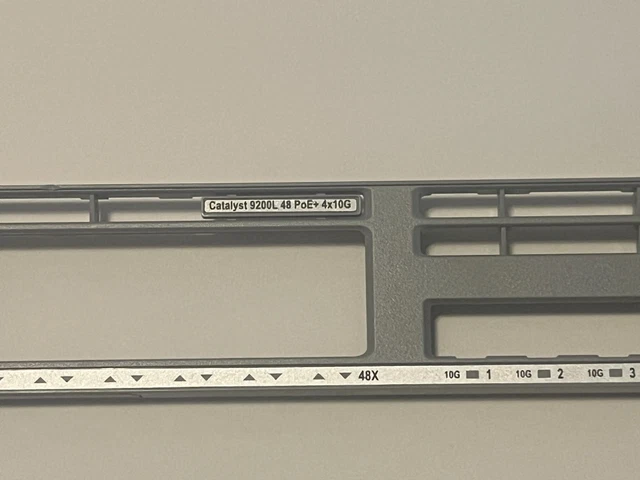 Cisco C9200L 48P 4X E or 48P 4X A Catalyst 4x10G PoE faceplate for Cisco C9200L 48P 4X E or 48P 4X A Catalyst 4x10G PoE faceplate for