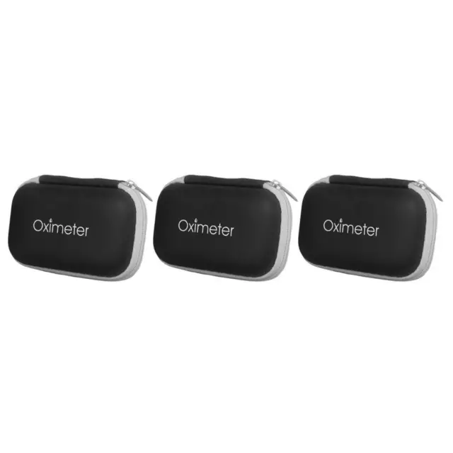 3x Fingertip Pulse Oximeters Case Blood Oxygen Sensor Bag Portable Pouch