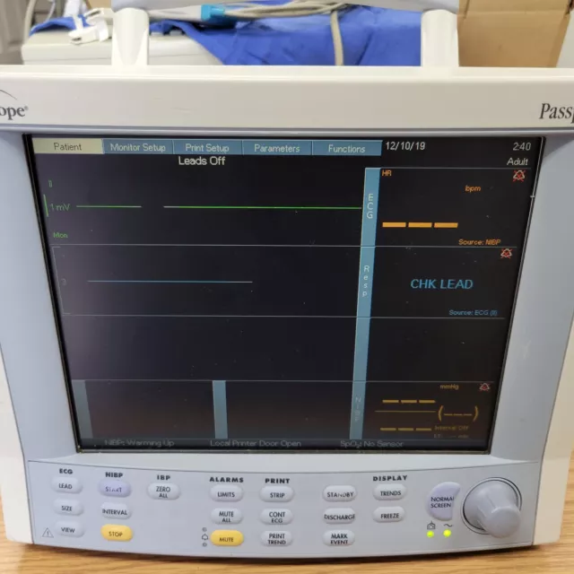 Datascope Passport 2 Color Patient Monitor as pictured working