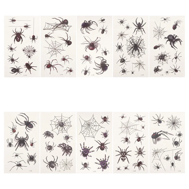BESTOYARD Halloween Spinnennetz Fensteraufkleber – Selbstklebend, Abziehbar, Schwarz