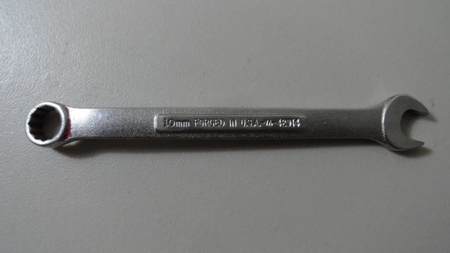 Llave de combinación de puntos vintage Craftsman 10 mm-12: VA-42914 forjada en EE. UU. casi nueva