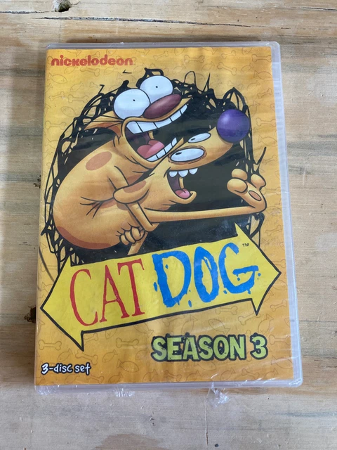 Cat Dog Season 3 - DVD - Nickelodeon - 3 Disc Set - Sealed Cat Dog Season 3 - DVD - Nickelodeon - 3 Disc Set - Sealed