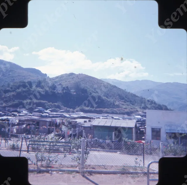 Sl68 Original slide 1966 Hong Kong New Territories village 618a
