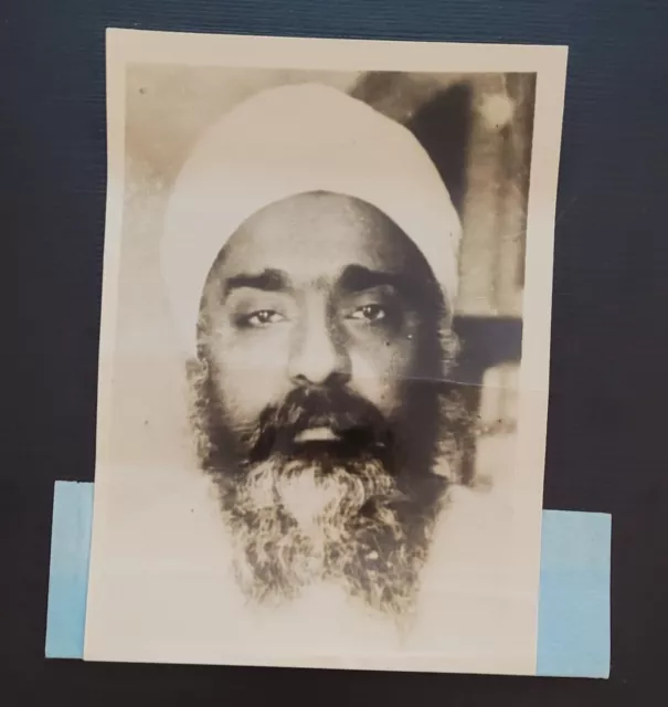 Sikh Maharaja Singh Guruchanran Of Nabha Vintage Original Photo Scarce Punjab