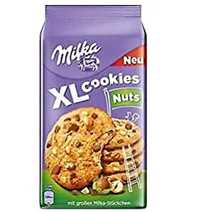 Milka Kekse Xl Nuts Mit Schokolade Und Haselnusstropfen 180g Cookies