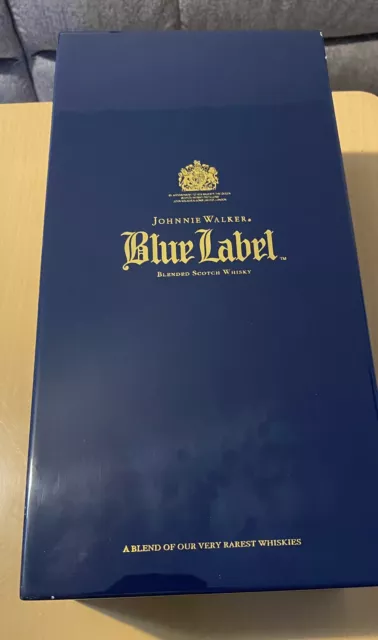 Johnny Walker Blue Label Display Box  Navy Blue (empty Box)