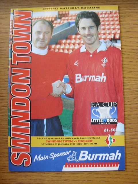 Programme Match Swindon Town Vs Leeds United Du 18/01/1964 – Édition Originale, Agrafes Rouillées