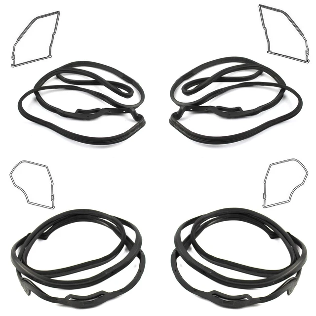 Jeu De Joints D'étanchéité Porte & Coffre Mercedes W123 - 5 Pièces - Neuf - Origine Turquie