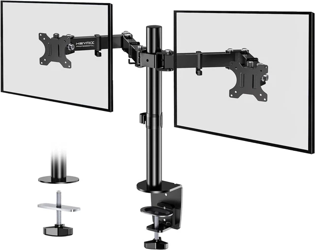 HEYMIX DUAL MONITOR Stand, VESA Monitor Arm, Double Monitor Mount