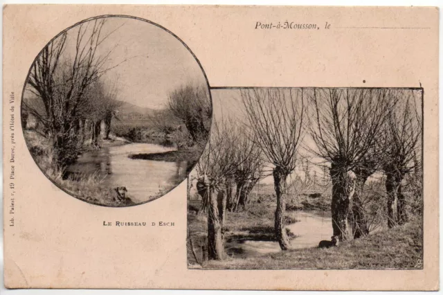 MONSOON BRIDGE - Meurthe and Moselle - CPA 54 - the stream of Esch - Cp 2 views